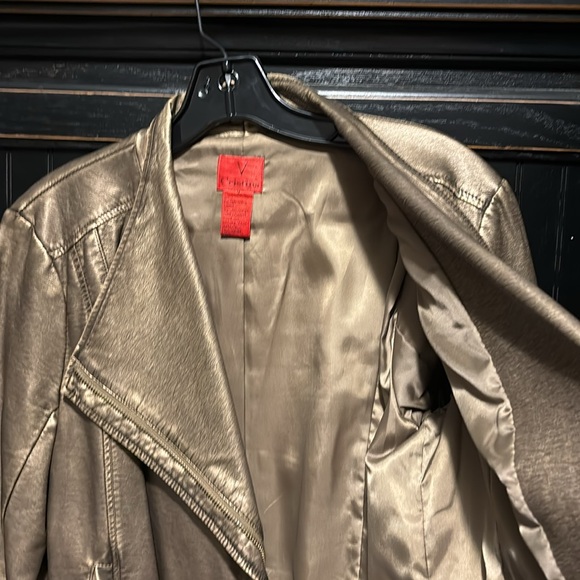 GOLD/BRONZE FAUX LEATHER JACKET - Picture 7 of 7
